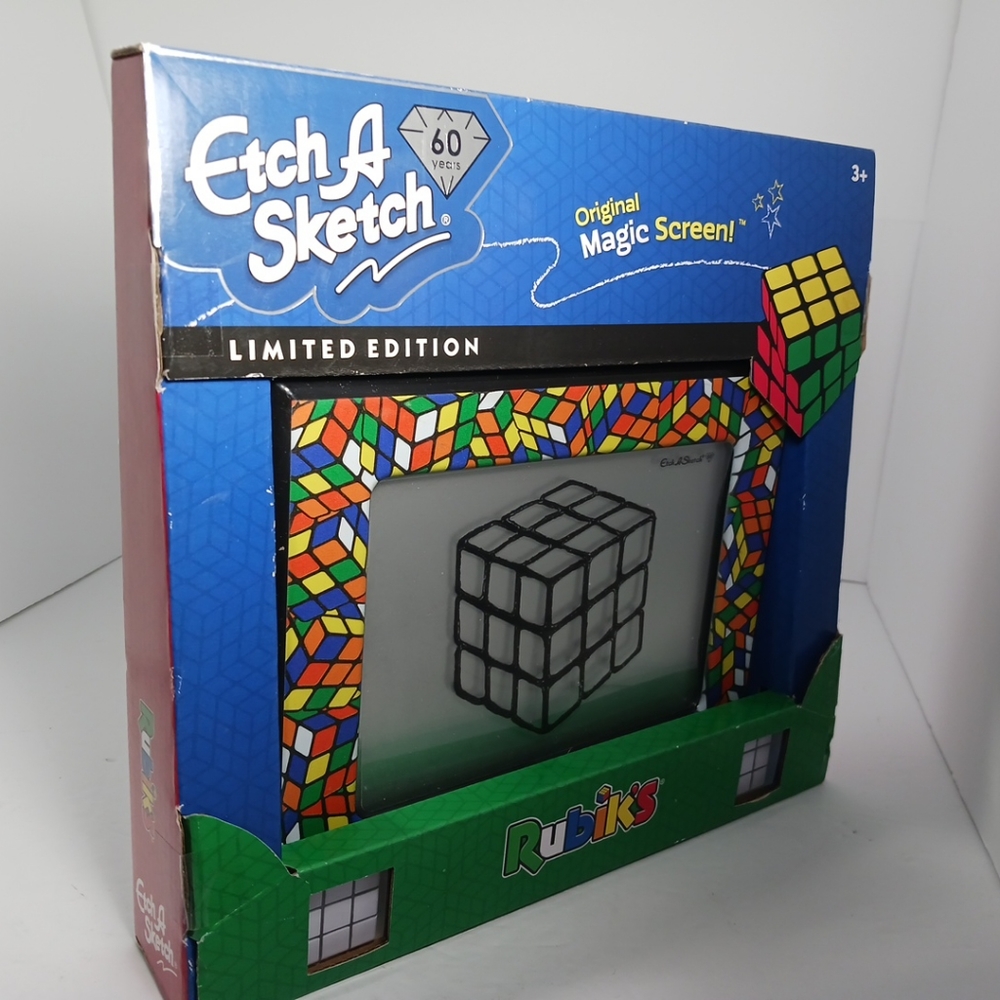 NEW Etch A Sketch Rubiks Cube 60th Anniversary Limited Edition Drawing Toy